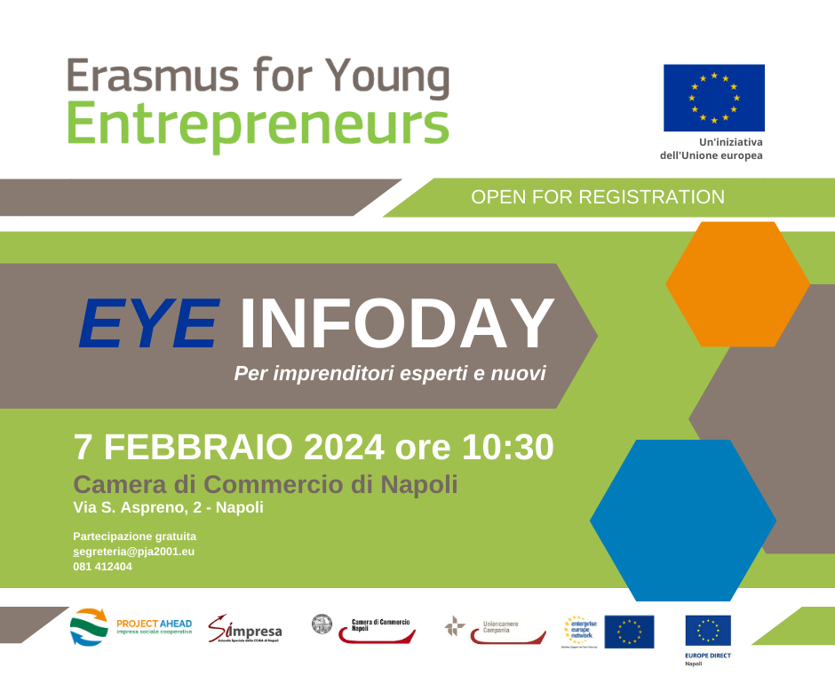 Erasmus for Young Entrepreneurs event infoday